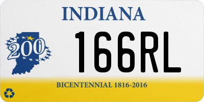 IN license plate 166RL