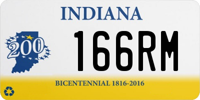 IN license plate 166RM