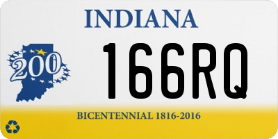 IN license plate 166RQ
