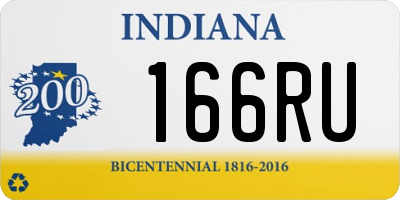 IN license plate 166RU