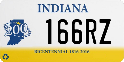IN license plate 166RZ