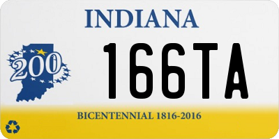 IN license plate 166TA