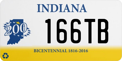 IN license plate 166TB