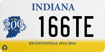 IN license plate 166TE