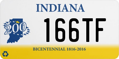 IN license plate 166TF