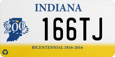 IN license plate 166TJ