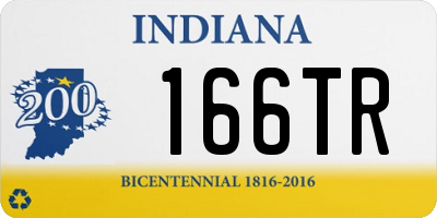 IN license plate 166TR