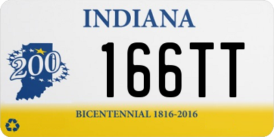 IN license plate 166TT