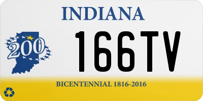 IN license plate 166TV