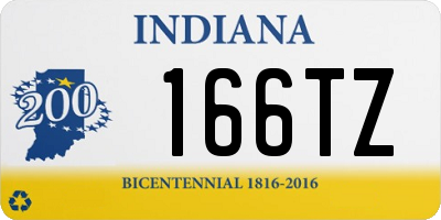 IN license plate 166TZ
