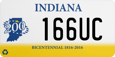 IN license plate 166UC