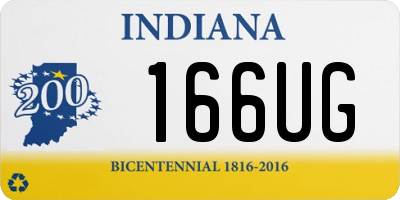 IN license plate 166UG