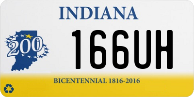IN license plate 166UH