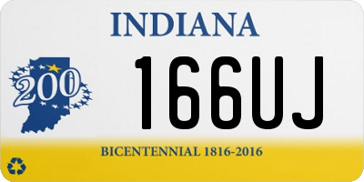 IN license plate 166UJ