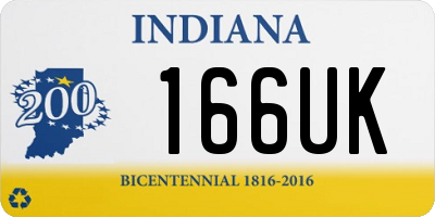 IN license plate 166UK