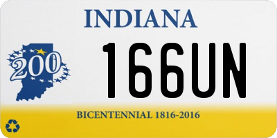 IN license plate 166UN