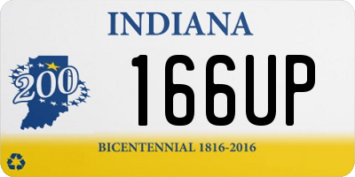 IN license plate 166UP