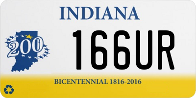 IN license plate 166UR