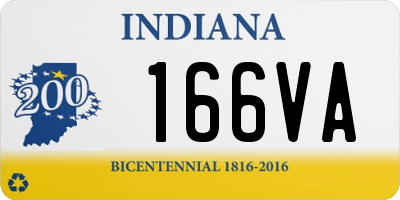 IN license plate 166VA