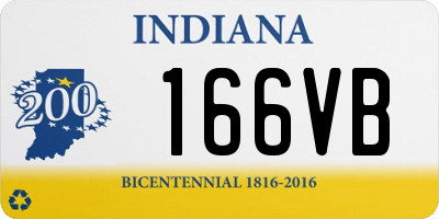 IN license plate 166VB