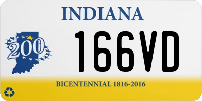 IN license plate 166VD