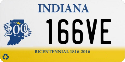 IN license plate 166VE