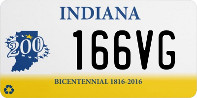 IN license plate 166VG
