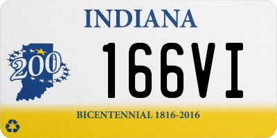 IN license plate 166VI