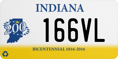 IN license plate 166VL
