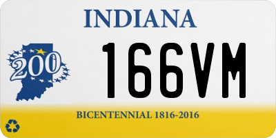 IN license plate 166VM
