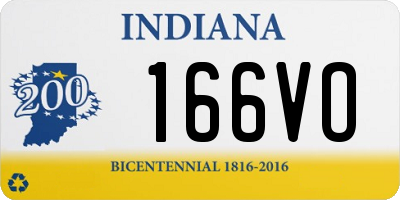 IN license plate 166VO