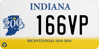 IN license plate 166VP