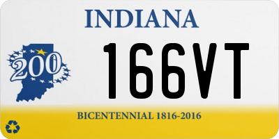 IN license plate 166VT