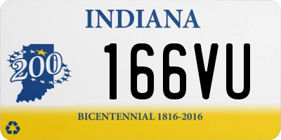 IN license plate 166VU