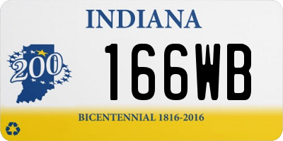 IN license plate 166WB