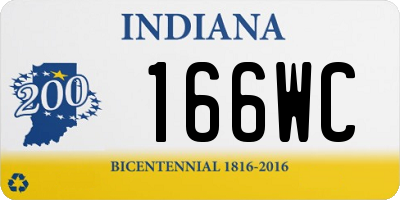 IN license plate 166WC