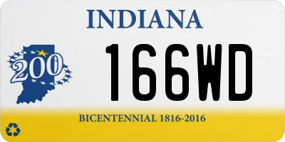 IN license plate 166WD