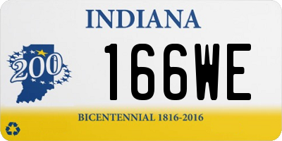 IN license plate 166WE