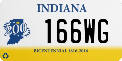 IN license plate 166WG