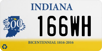 IN license plate 166WH