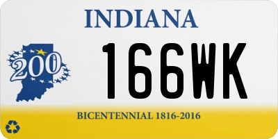 IN license plate 166WK