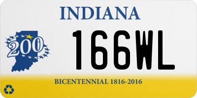 IN license plate 166WL