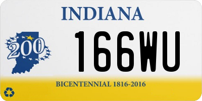 IN license plate 166WU