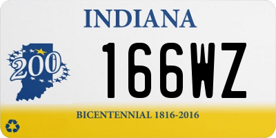 IN license plate 166WZ