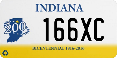IN license plate 166XC