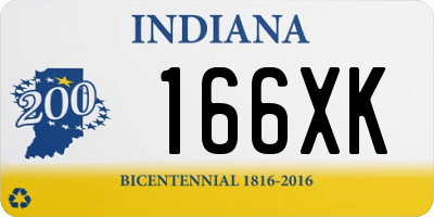 IN license plate 166XK