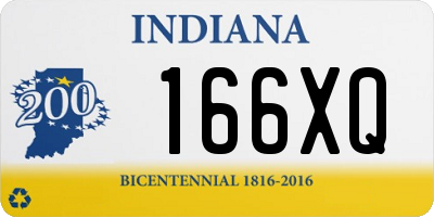 IN license plate 166XQ