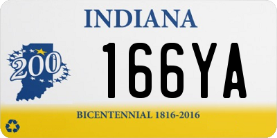 IN license plate 166YA