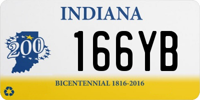 IN license plate 166YB