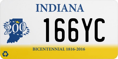 IN license plate 166YC